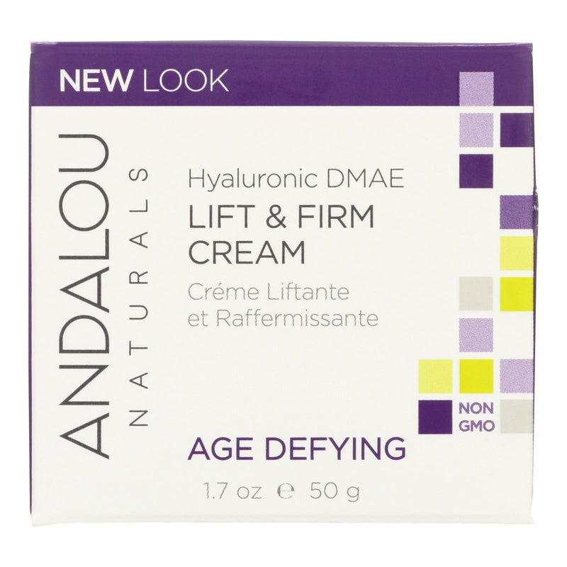 Andalou Naturals Age-Defying Hyaluronic DMAE Lift and Firm Cream, 1.7 Fl Oz - Cozy Farm 