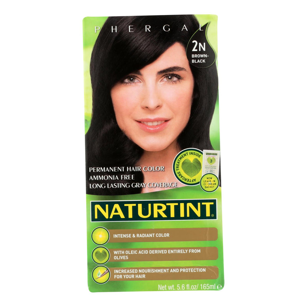 Naturtint Hair Color - Permanent - 2n - Brown Black - 5.28 Oz - Cozy Farm 