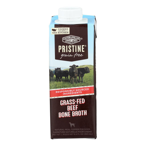 Castor & Pollux Organic Beef Bone Broth Green (Pack of 24 - 8.4 Fl Oz) - Cozy Farm 