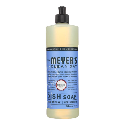 Mrs. Meyer's Clean Day Liquid Dish Soap Bluebell, Gentle on Hands, Fresh Scent (Pack of 6 - 16 Oz.) - Cozy Farm 