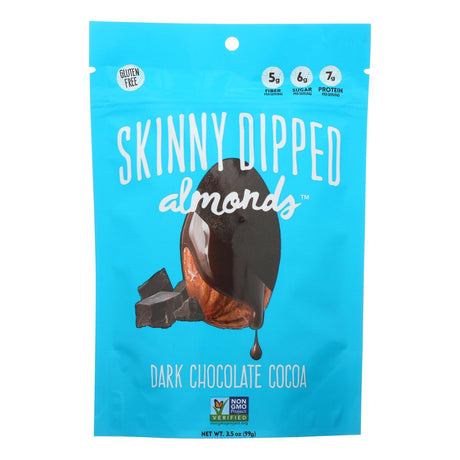 Skinny Dipped Almonds - Scrumptious Dark Chocolate Cocoa Indulgence (10 x 3.5 Oz. Packs) - Cozy Farm 