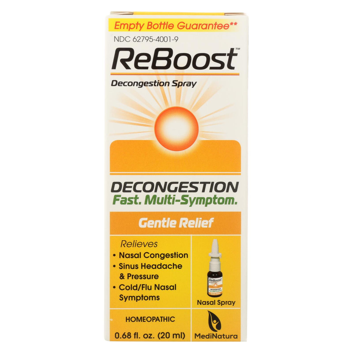 Reboost Nasal Spray - Decongestant, 20 mL - Cozy Farm 