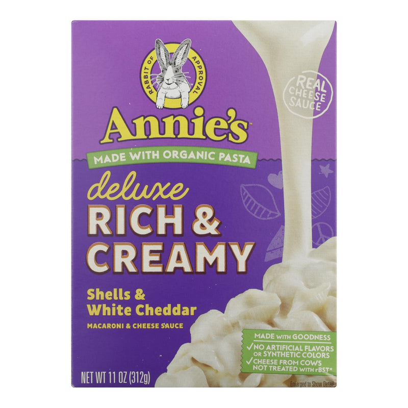 Annie's Homegrown Mac & Cheese Deluxe Shells, 11 Oz. (Pack of 12) - Cozy Farm 