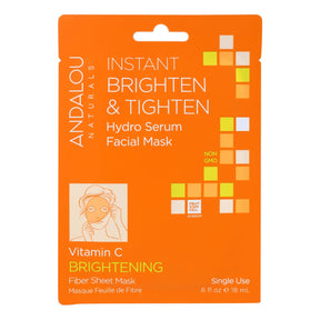 Andalou Naturals Brightening & Tightening Facial Mask - Vitamin C - 0.6 Fl Oz (Pack of 6) - Cozy Farm 