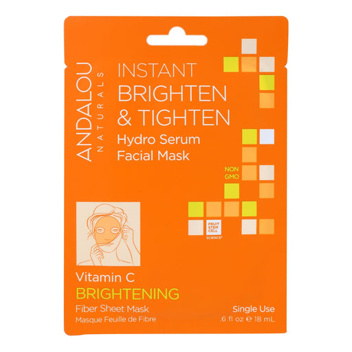 Andalou Naturals Brightening & Tightening Facial Mask - Vitamin C - 0.6 Fl Oz (Pack of 6) - Cozy Farm 