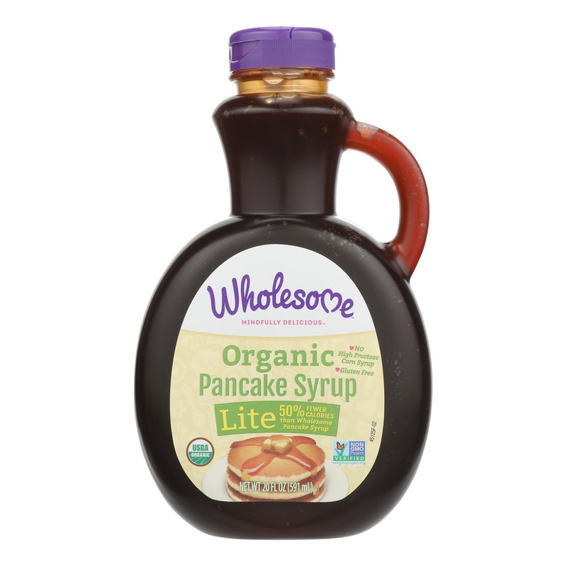 Wholesome Organic Pancake & Waffle Lite Syrup, 20 Fl Oz (Pack of 6) - Cozy Farm 