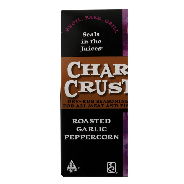 Char Crust Roasted Garlic Peppercorn 4 Ounce, Pack of 6 - Cozy Farm 