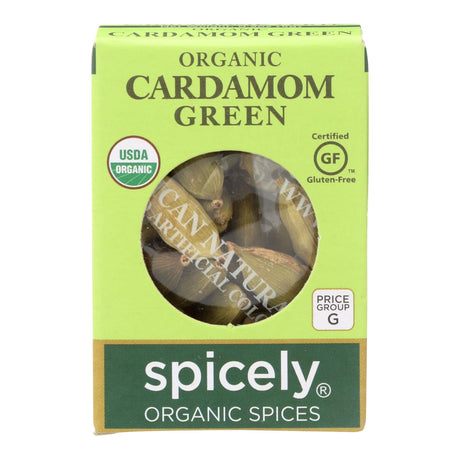 Spicely Organics Organic Cardamom Pods (Pack of 6 - 0.2 Oz.) - Green, Aromatic & Flavorful - Cozy Farm 