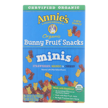 Annie's Bunny Fruit Snacks: Bite-Sized Organic Goodness (Pack of 10, 5 Count) - Cozy Farm 