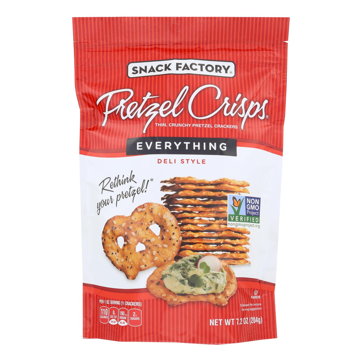 Pretzel Crisps Everything (Pack of 12 - 7.2 Oz.) - Cozy Farm 