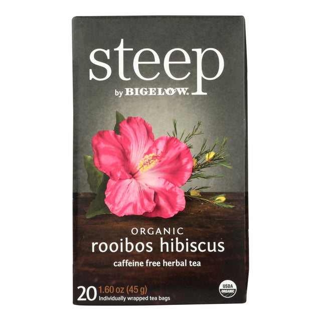 Bigelow Organic Rooibos Hibiscus Tea, Pack of 6 - 20 Tea Bags - Cozy Farm 