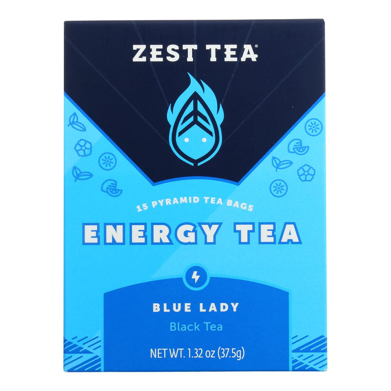Zest Tea Black Tea Blue Lady (Pack of 6) 1.32 Oz. - Cozy Farm 