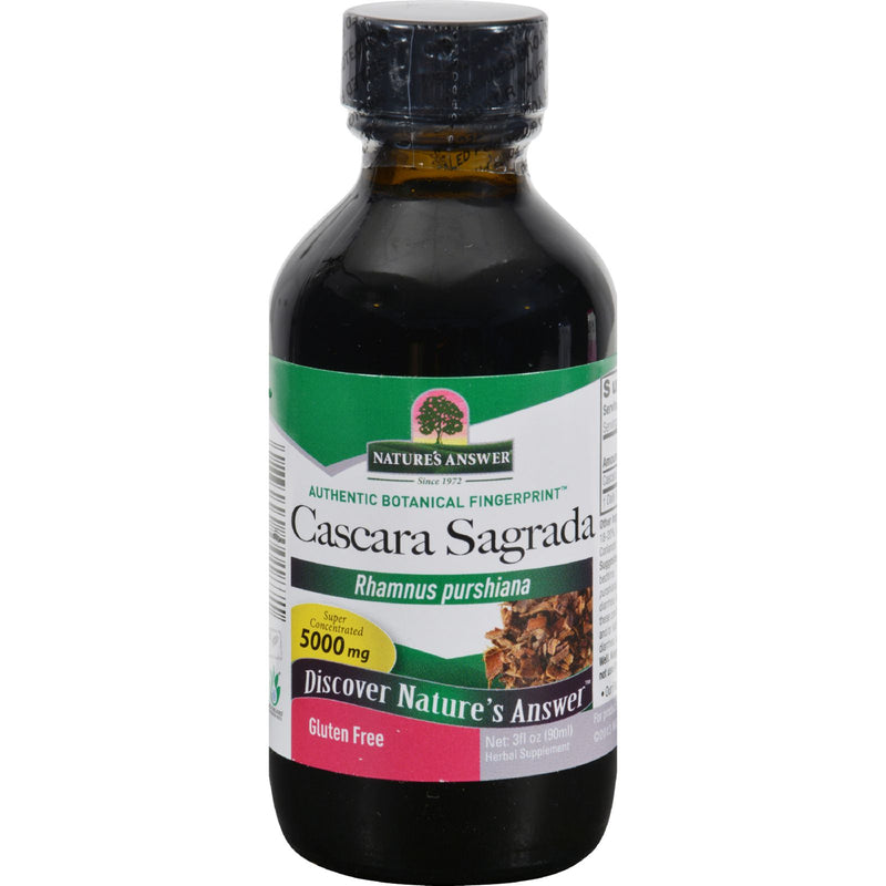 Nature's Answer Cascara Sagrada Bark, Promotes Healthy Elimination and Digestion (Pack of 3), 3 Fl Oz - Cozy Farm 
