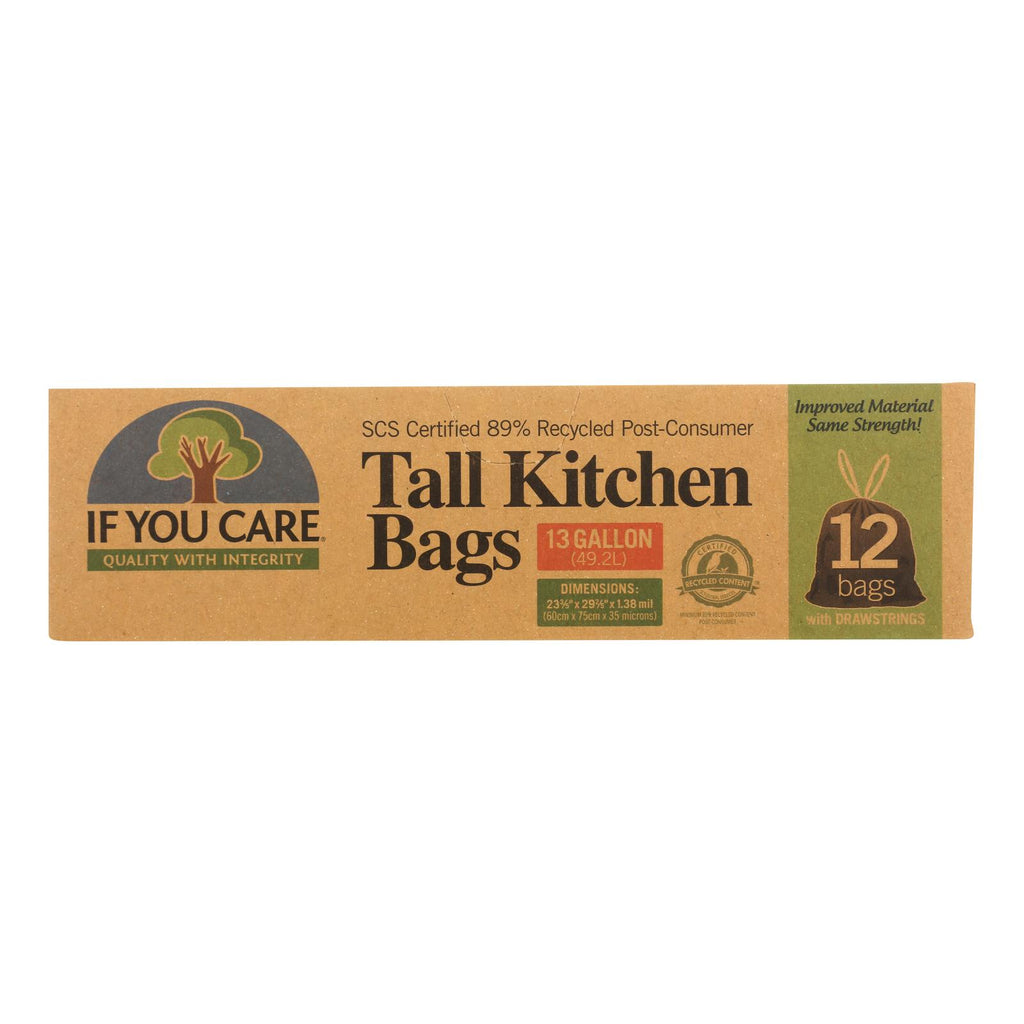 If You Care Tall Kitchen Trash Bag (Pack of 12 - 12 Count) - Cozy Farm 