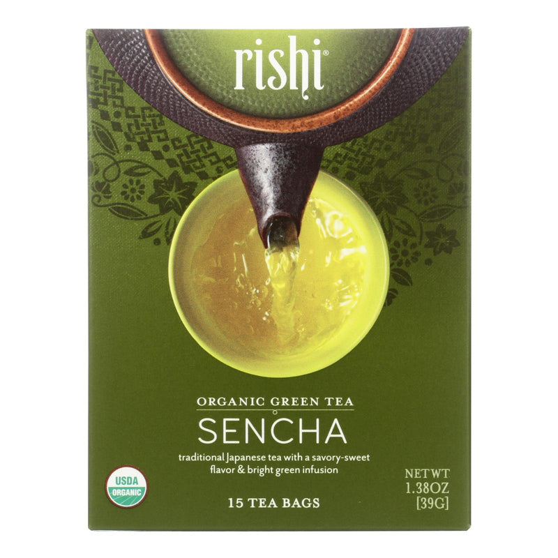 Rishi Organic Green Tea Sencha (15 Bags) - Cozy Farm 