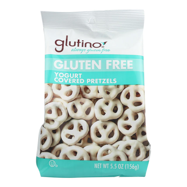 Glutino Gourmet Peppermint Pretzels with Yogurt Coating (Pack of 12 - 5.5 Oz.) - Cozy Farm 