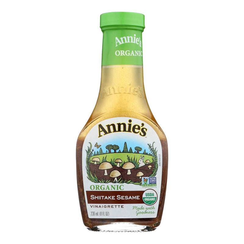 Annie's Naturals Organic Shiitake & Sesame Vinaigrette (Pack of 6 - 8 Fl Oz.) - Cozy Farm 