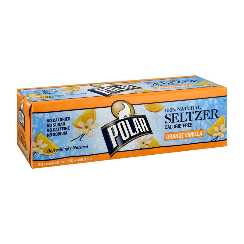 Polar Beverages Seltzer - Vanilla 12pk - 12/12 Fl Oz - Cozy Farm 