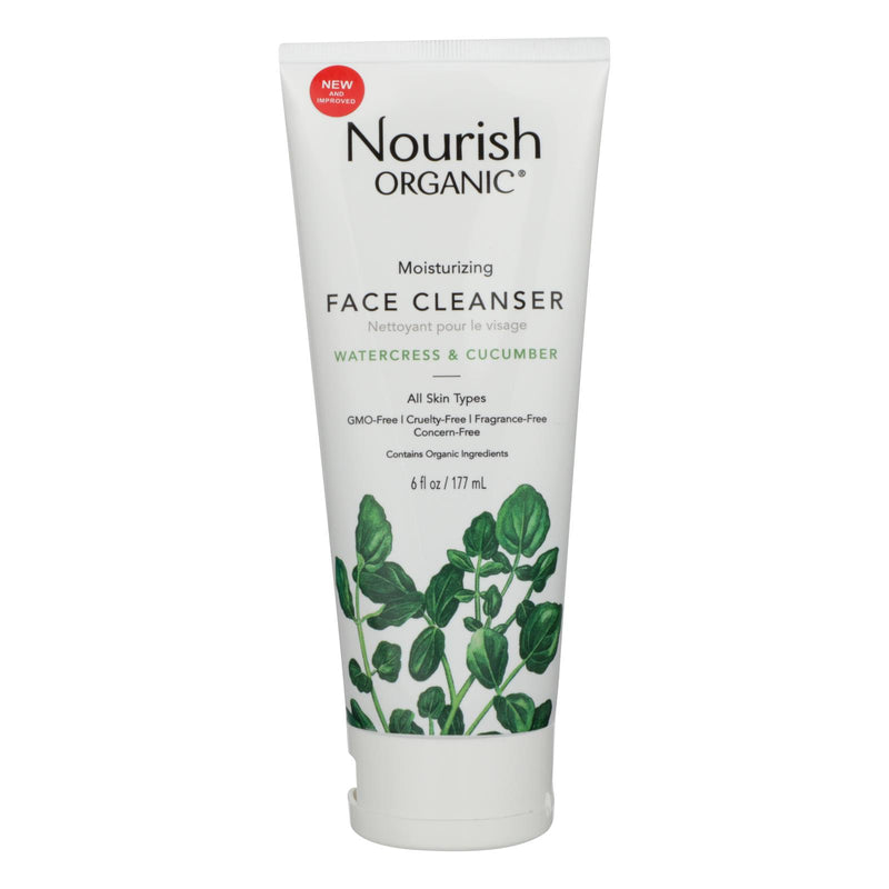 Nourish Organic Moisturizing Cream - Cucumber and Watercress Facial Cleanser (6 Oz) - Cozy Farm 