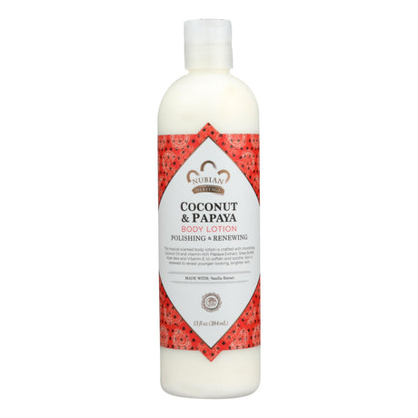 Nubian Coconut & Papaya Moisturizing Lotion - 13 Oz. - Cozy Farm 