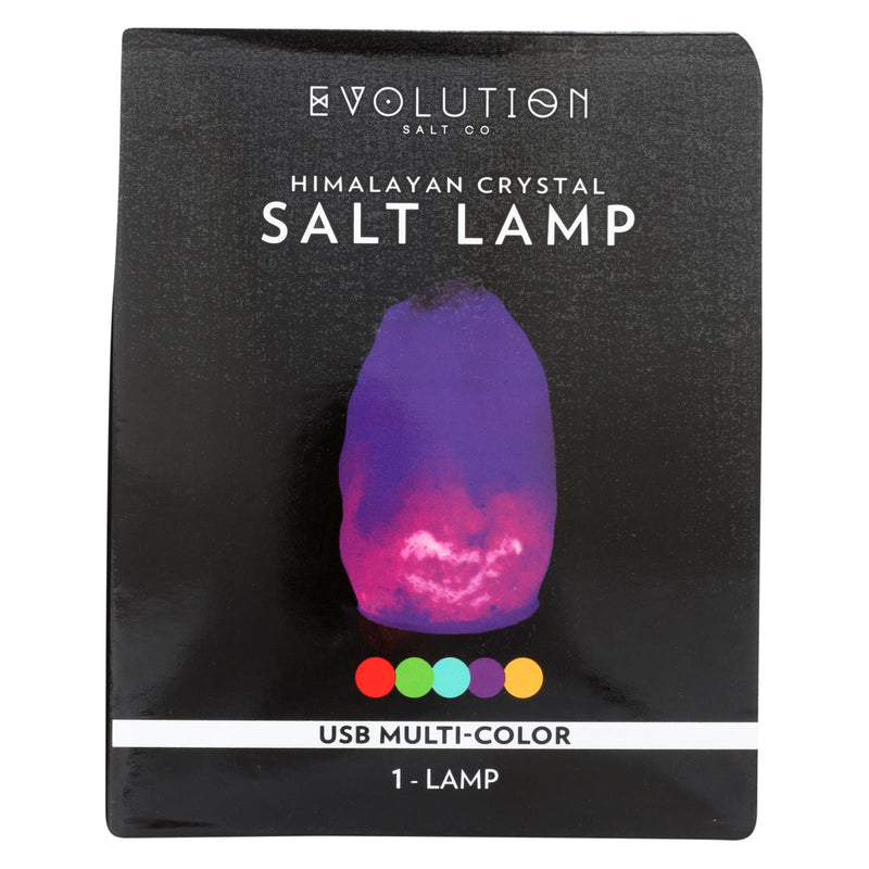 Evolution Salt Lamp  - USB Natural Multi-Color Changing - Cozy Farm 