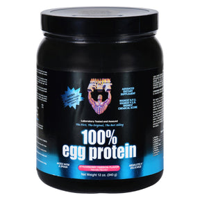 Healthy 'n Fit Egg Protein 100% - Strawberry Passion - 12 Oz - Cozy Farm 