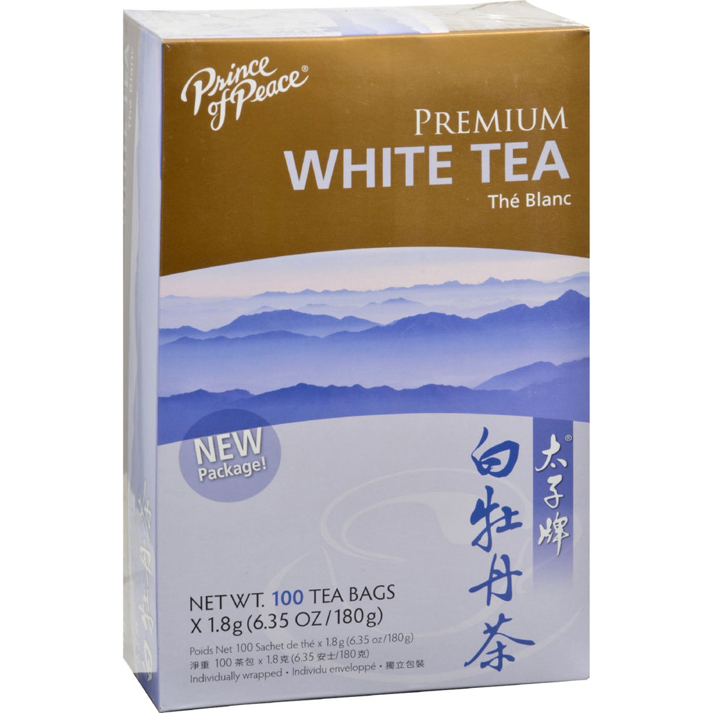 Prince of Peace Natural Premium Peony White Tea (Pack of 100 Tea Bags) - Cozy Farm 