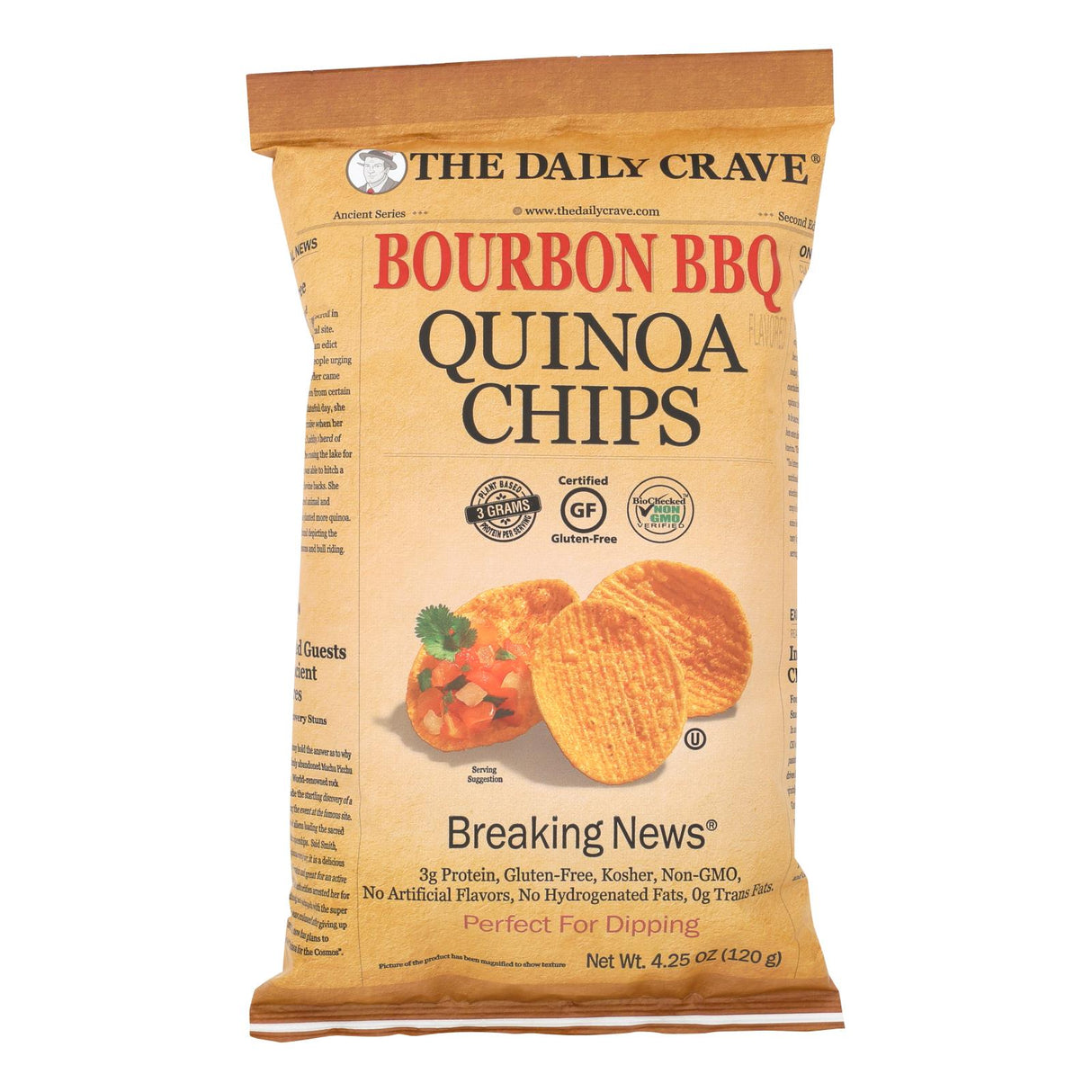 The Daily Crave Bourbon BBQ Quin Chips (Pack of 8 - 4.25 Oz.) - Cozy Farm 