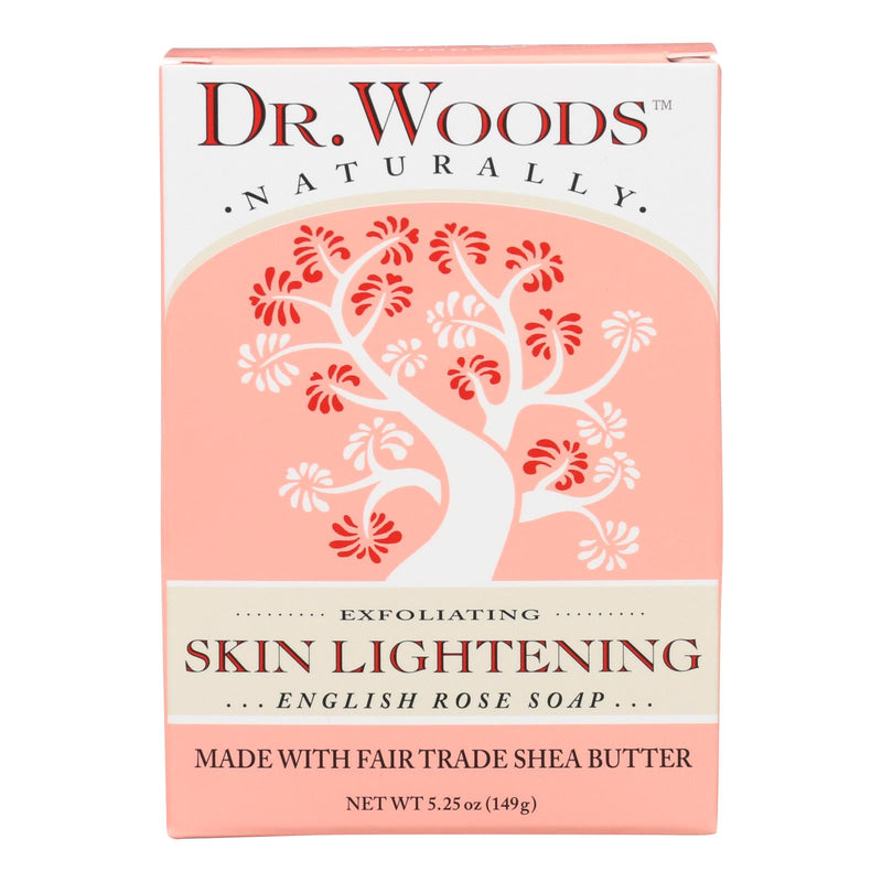 Dr. Woods Skin Lightening English Rose Bar Soap (5.25 Oz.) - Cozy Farm 