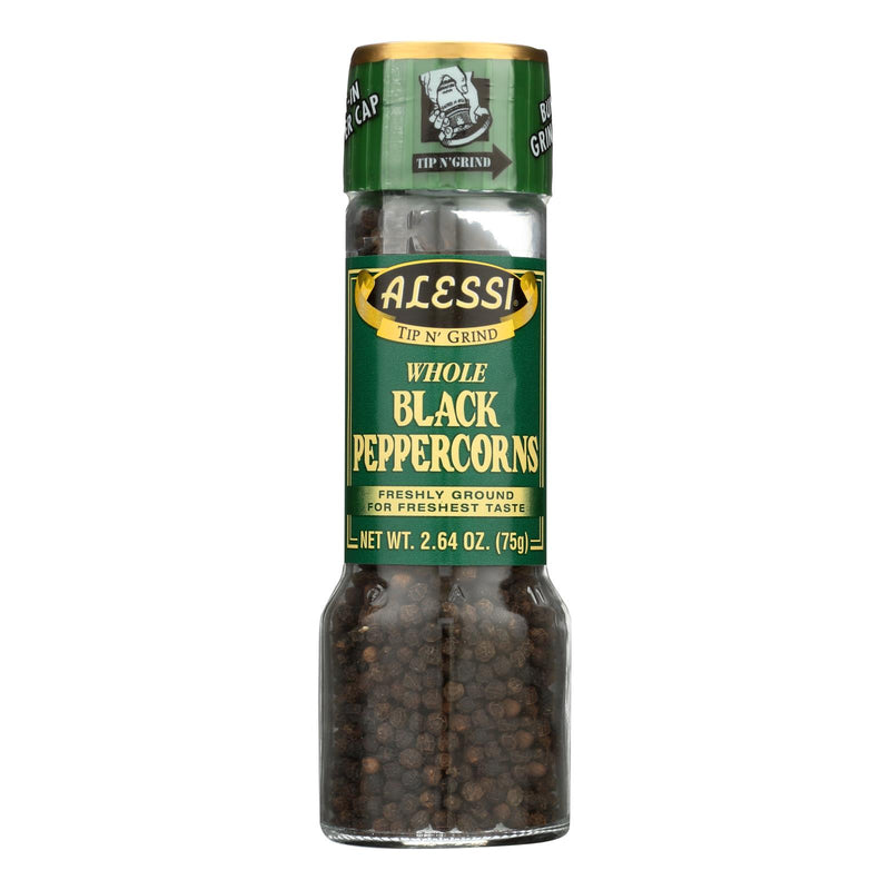 Alessi Grinder: Premium Large Whole Black Peppercorns (2.64 Oz.) - Cozy Farm 