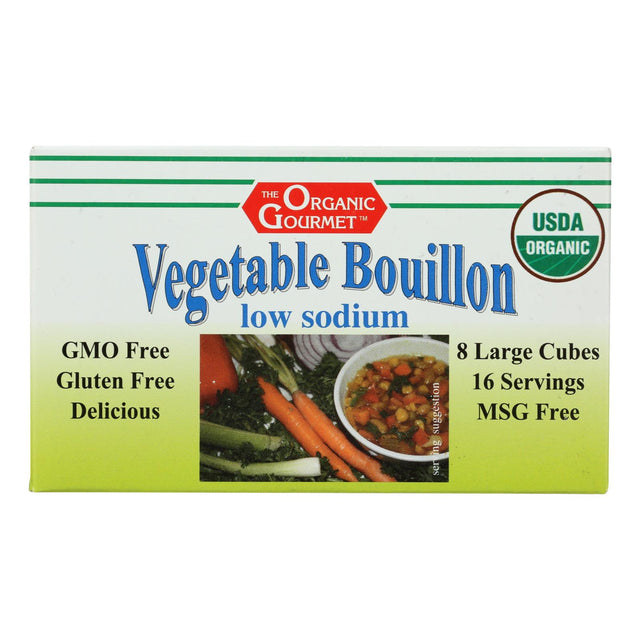 Organic Gourmet Delicious Vegetable Bouillon 12 - 2.54 Oz. Packs - Cozy Farm 