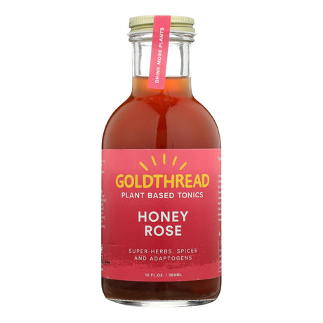 Goldthread Honey Rose Herbal Tonic (Pack of 6 - 12 Fl. Oz.) - Soothes and Relieves - Cozy Farm 