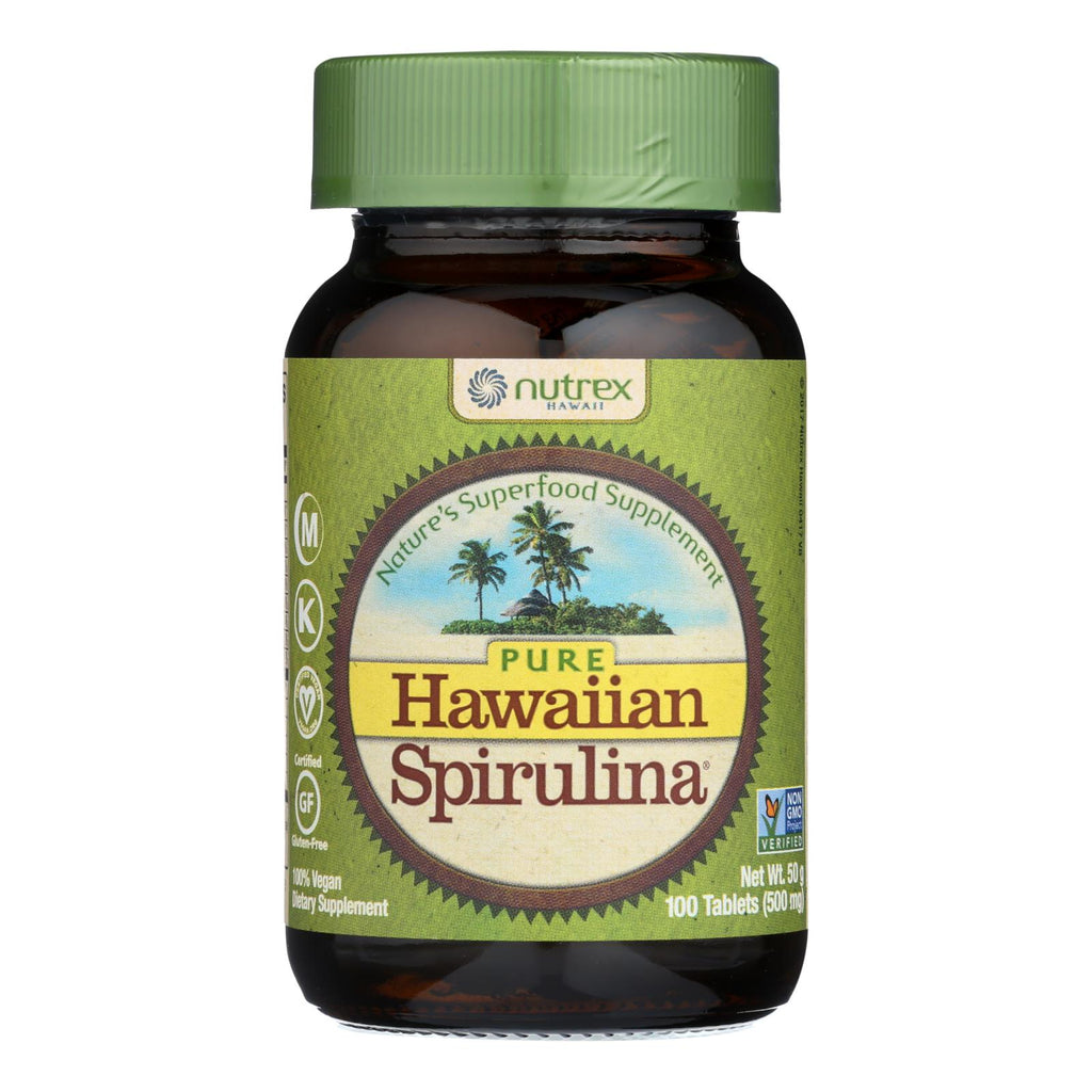 Nutrex Hawaii Pure Hawaiian Spirulina Pacifica (Pack of 100 Tablets) - 500mg - Cozy Farm 