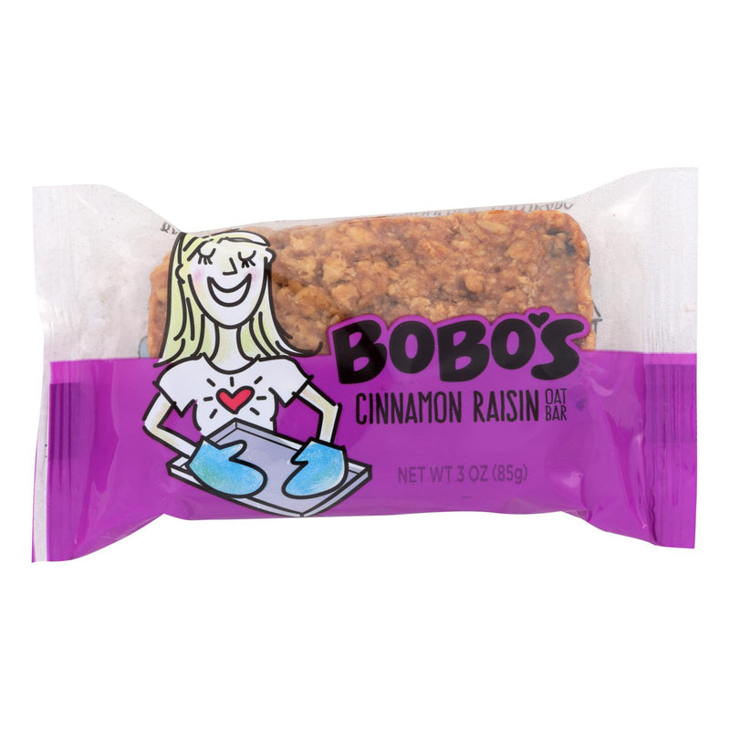 Bobo's Cinnamon Raisin Whole Grain Oat Bars, 3 oz (Pack of 12) - Cozy Farm 
