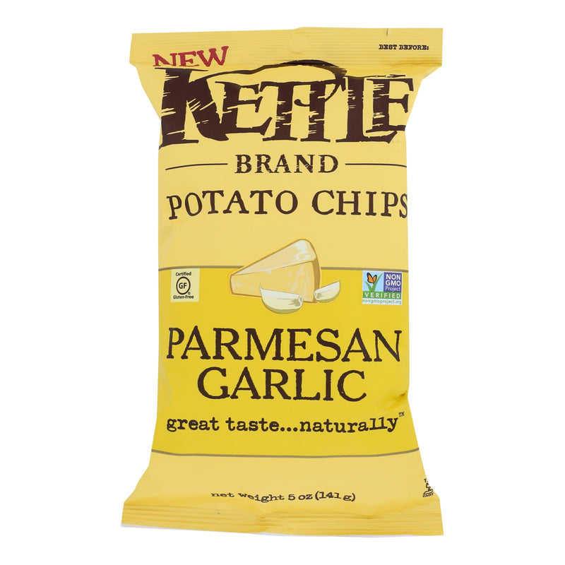 Kettle Brand Parmesan Garlic Potato Chips, 5 Oz. Bag (Pack of 15) - Cozy Farm 