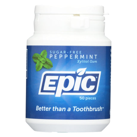 Epic Dental Xylitol Gum - Sugar-Free Peppermint Breath Fresheners (50 ct) - Cozy Farm 
