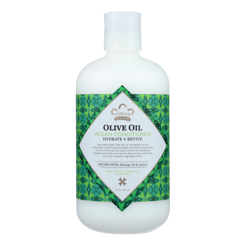 Nubian Heritage Olive Oil Moisturizing Vegan Conditioner (12 Fl. Oz.) - Cozy Farm 
