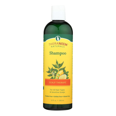 Theraneem Scalp Therapy Shampoo, Relieves Dryness and Itching, 12 Fl. Oz. - Cozy Farm 