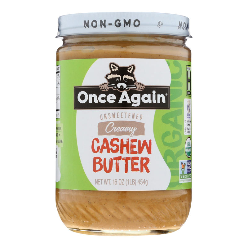 Once Again Roasted Salted Cashew Butter (Pack of 6 - 16 oz.) - Cozy Farm 