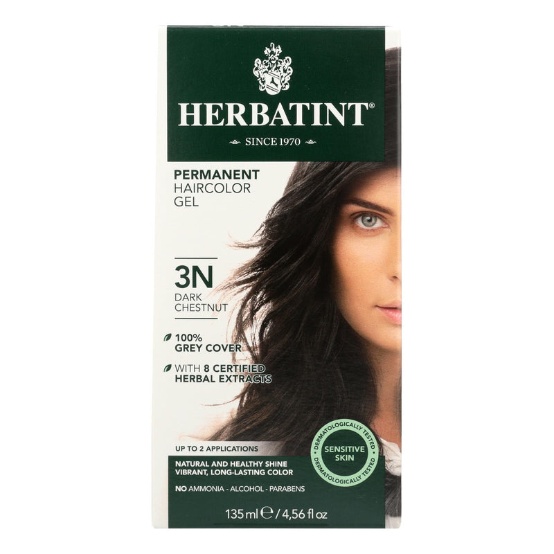 Herbatint Permanent Herbal Hair Color Gel in Dark Chestnut - 135 mL - Cozy Farm 