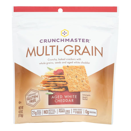 Crunchmaster White Cheddar Multigrain Crackers (Pack of 12 - 4 Oz.) - Cozy Farm 