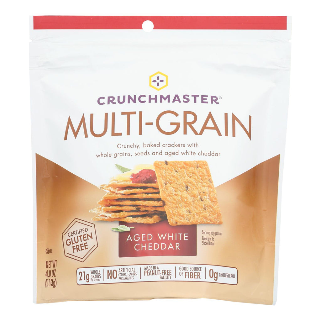 Crunchmaster Multigrain Cracker White Cheddar (Pack of 12 - 4 Oz.) - Cozy Farm 