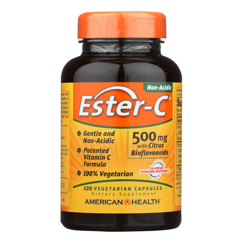 American Health Ester-C¬Æ 500 mg Enhanced Absorption Vitamin C with Citrus Bioflavonoids - 120 Vegetarian Capsules - Cozy Farm 