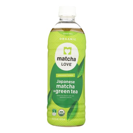 Matcha Love Drink (Pack of 12) - Organic Matcha Green Tea - 15.9 Fl Oz - Cozy Farm 