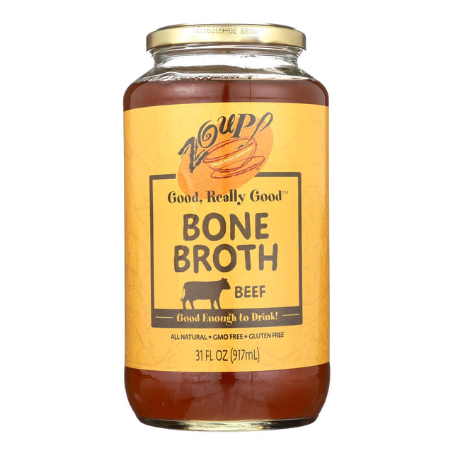 Zoup! Good Really Good Beef Bone Broth, 6-Pack of 31 Fl Oz. Cartons - Cozy Farm 