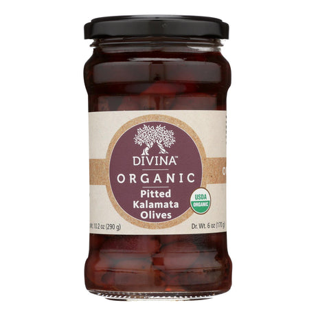 Divina Organic Pitted Kalamata Olives (6 x 6 Oz.) - Cozy Farm 