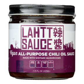 Lahtt Sauce Co Hot Vegan Chili Oil (Pack of 6) - 7.75 Oz. - Cozy Farm 