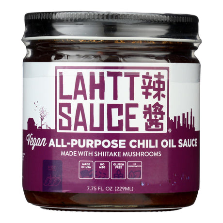 Lahtt Sauce Co Hot Vegan Chili Oil (Pack of 6) - 7.75 Oz. - Cozy Farm 