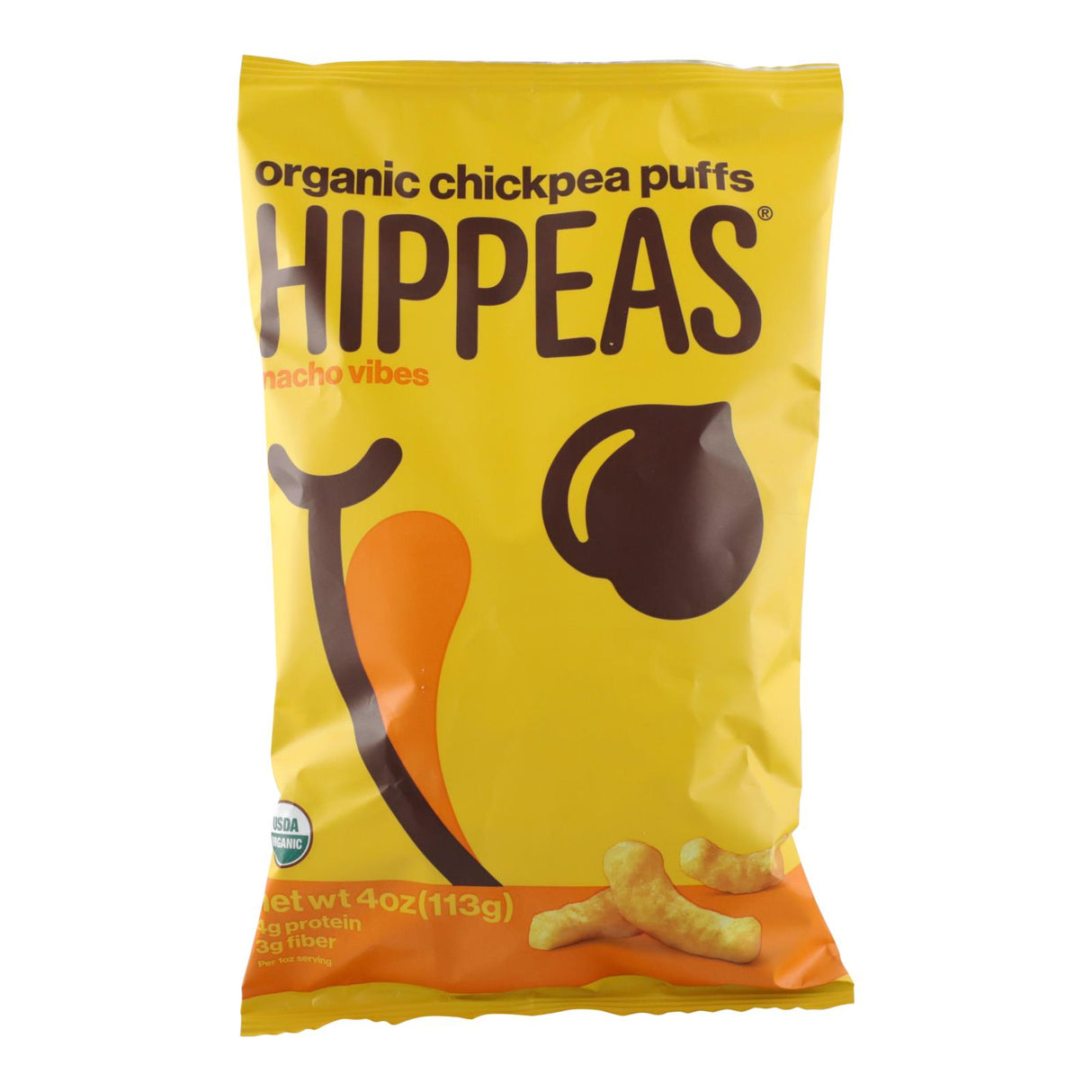 Hippeas Chickpea Puffs Nacho (Pack of 12 - 4 Oz.) - Cozy Farm 