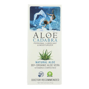 Aloe Cadabra Organic Natural Personal Lubricant (Pack of 2.5 Oz Unscented, Natural Aloe) - Cozy Farm 